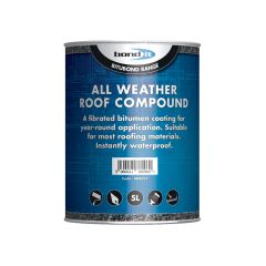 All Weather Roofing Compound. Black. Size 5 Litre.  (Delivery Within 7-10 Days)