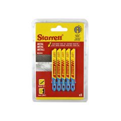 Starrett Jigsaw Blades Metal - 50 x7.55 x1.05 4Tpi - Pack of 5