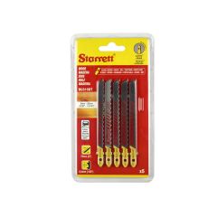 Starrett Jigsaw Blades Wood - 75x7.55 x1.35 10Tpi - Pack of 5