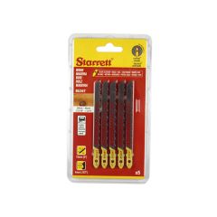 Starrett Jigsaw Blades Wood - 75x7.55 x1.35 6Tpi - Pack of 5