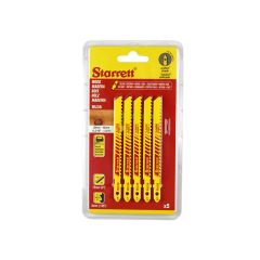 Starrett Jigsaw Blades Wood - 75x7.55 x1.35 8Tpi - Pack of 5