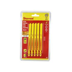 Starrett Jigsaw Blades Wood - 100x9.55 x1.35 6Tpi - Pack of 5