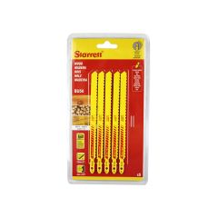 Starrett Jigsaw Blades Wood - 125 x9.55 x1.35 6Tpi - Pack of 5