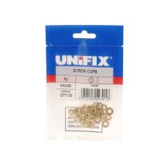 Brass Screw Cups - 9-10g (Bag of 50)