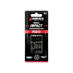 Abracs Impact Screw Driver Bit PZ2 (5pc) - 50mm