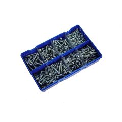 Pozi Pan AB Self Tapping Screw Kit. 8-12g BZP.