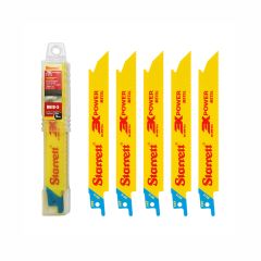 Starrett Reciprocating Saw Blades for Metal - 152x19x0.8918Tpi - Pack of 5