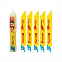 Starrett Reciprocating Saw Blades for Metal - 152x19x0.8924Tpi - Pack of 5